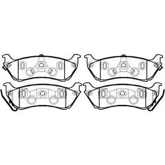 Тормозные колодки, дисковые, комплект HSB 4415439 HP8525 WQ7HCST M UQWU