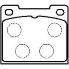 Тормозные колодки, дисковые, комплект HSB 4415456 4SRUOLI HP8552 R0 Y76