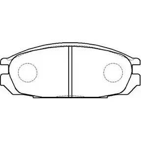 Тормозные колодки, дисковые, комплект HSB U5I0 VMG 4415473 FPXHVTZ HP9027