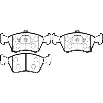 Тормозные колодки, дисковые, комплект HSB SXR 89 HP9139 MH5P5U 4415517 изображение 0