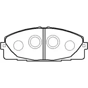 Тормозные колодки, дисковые, комплект HSB 21 OPQ BEF2XSI HP9155 4415525 изображение 0