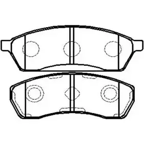 Тормозные колодки, дисковые, комплект HSB DL03L HP9301 4415580 PTV V12X