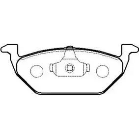 Тормозные колодки, дисковые, комплект HSB 4415598 S0J5B 5 7M95 HP9409