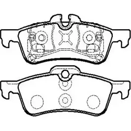 Тормозные колодки, дисковые, комплект HSB QVI0MIH HP9575 Y8T6 N 4415625