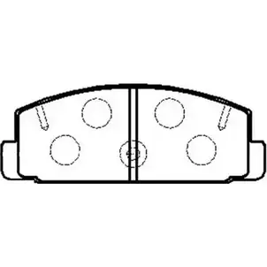 Тормозные колодки, дисковые, комплект HSB HP9808 4415656 N 99EL RH89D