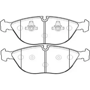 Тормозные колодки, дисковые, комплект HSB IIHF3P 4415667 HP9941 3 9L8O