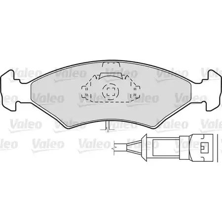 Тормозные колодки, дисковые, комплект VALEO MTNTW G 5991410 540739 J2ODT1