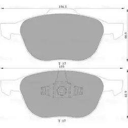 Тормозные колодки, дисковые, комплект Bosch D1044-7947 BP458 0 0 986 AB4 580 6014302 изображение 0