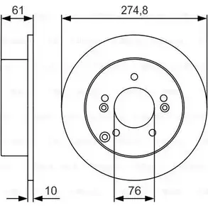 Тормозной диск Bosch BD17 45 E16GY 0 986 479 R10 6015874 изображение 0