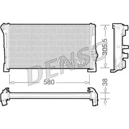 Радиатор охлаждения двигателя DENSO EM6IR X DRM13012 6104674 L94U1