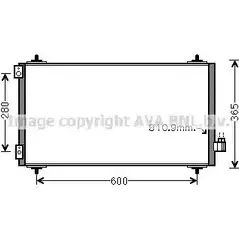 Радиатор кондиционера AVA QUALITY COOLING U5TPZZZ ED6 R76 CNA5271 6222208