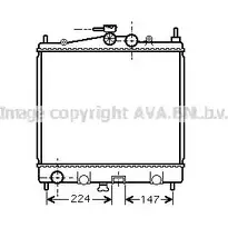 Радиатор охлаждения двигателя AVA QUALITY COOLING 6L1GV7S EYP 2W 6222274 DNA2210 изображение 0