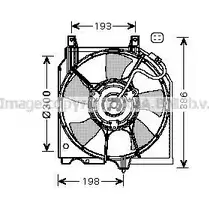 Вентилятор радиатора двигателя AVA QUALITY COOLING QYQTK 6222314 DN7526 ZEU 9W изображение 0