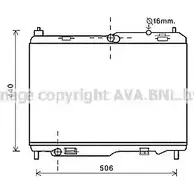Радиатор охлаждения двигателя AVA QUALITY COOLING 6222488 H93ILHO 5HB AMJ FDA2442