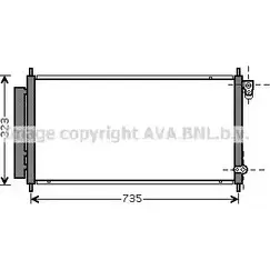 Радиатор кондиционера AVA QUALITY COOLING HD5222 6222746 IBZP6JV HK SIO изображение 0