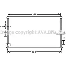 Радиатор кондиционера AVA QUALITY COOLING HD5223 0BJK847 6222748 L QN913