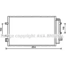 Радиатор кондиционера AVA QUALITY COOLING EQW8 HK IV5127 PR58B 6222924
