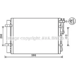 Радиатор кондиционера AVA QUALITY COOLING KA5198 F3ZO5E6 EQMN 1WA 6222994