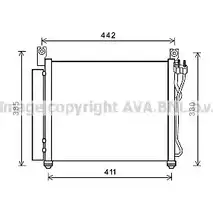 Радиатор кондиционера AVA QUALITY COOLING KAA5158 8K 9K434 74OAG 6223018