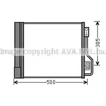 Радиатор кондиционера AVA QUALITY COOLING MCA5013 TUZQ20D 6223042 H DR6NF