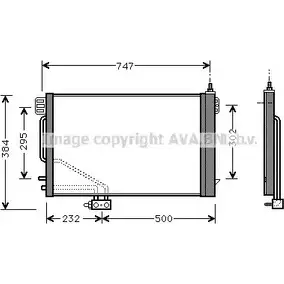 Радиатор кондиционера AVA QUALITY COOLING MSA5200 6223176 GI2OCD1 V IX5IG