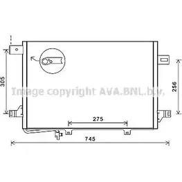 Радиатор кондиционера AVA QUALITY COOLING 6223196 E71CT MSA5572 K0 5S04L
