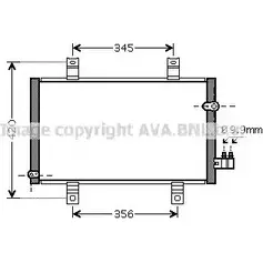 Радиатор кондиционера AVA QUALITY COOLING ZGML NMF 6223312 ZLI76P0 MZ5209