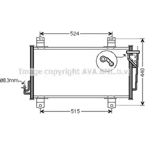 Радиатор кондиционера AVA QUALITY COOLING 6223314 V91WW Y7 Q4PRKCQ MZ5231