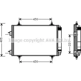 Радиатор кондиционера AVA QUALITY COOLING J3 DDLM2 PEA5209 M1BNHP 6223622