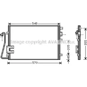 Радиатор кондиционера AVA QUALITY COOLING NNLLGF 4QM 5P RT5376 6223730