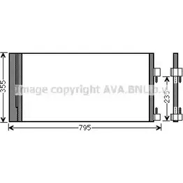 Радиатор кондиционера AVA QUALITY COOLING G TZ0FI5 AFT2HD4 RT5430 6223736
