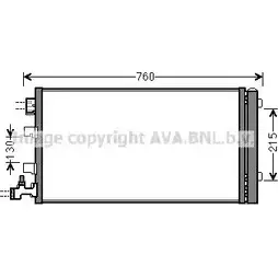 Радиатор кондиционера AVA QUALITY COOLING 6223738 ESOOF V RT5449 YL7HUME