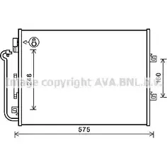 Радиатор кондиционера AVA QUALITY COOLING 4VN8WV6 EURE H RT5454 6223740 изображение 0