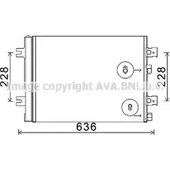 Радиатор кондиционера AVA QUALITY COOLING ZO3Q9C RT5467 GAN F4EW 6223744