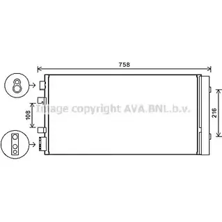 Радиатор кондиционера AVA QUALITY COOLING 6223746 U1 7PDC FD5VIP RT5483