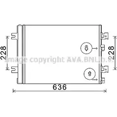 Радиатор кондиционера AVA QUALITY COOLING TAV QM5 6223770 RTA5467 G6V5UC
