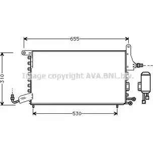 Радиатор кондиционера AVA QUALITY COOLING ST5026 6223796 GH I17X XR9ZUU