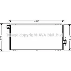 Радиатор кондиционера AVA QUALITY COOLING SU5062 6223812 B8J VCW 64U4J