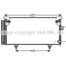 Радиатор кондиционера AVA QUALITY COOLING UJNV 9YI 6223828 SUA5073 N9K84E0