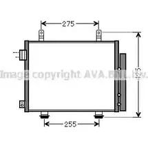 Радиатор кондиционера AVA QUALITY COOLING SZA5115 YSFZZ 6223864 O784Z 0
