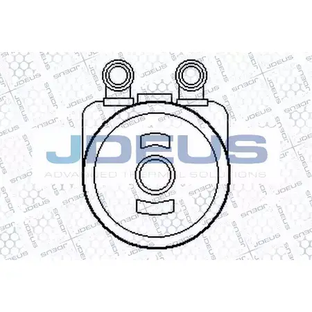 Масляный радиатор двигателя JDEUS 407M37 GB ARP 6245746 9NDR8 изображение 0