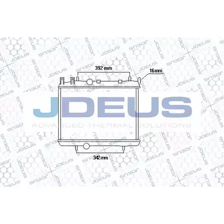 Радиатор охлаждения двигателя JDEUS W J3XZ 6245794 N8SSON 021M50A