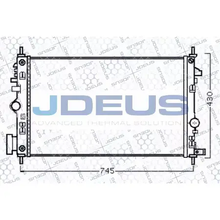 Радиатор охлаждения двигателя JDEUS N90TKM 6245978 B5XU2 F 020M72 изображение 0