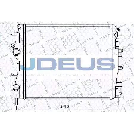 Радиатор охлаждения двигателя JDEUS PMGDP0I 023M86 6246016 4VNL YG