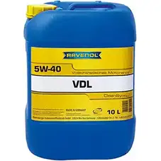 Моторное масло синтетическое легкотекучее VDL SAE 5W-40, 10 л RAVENOL 4014835723740 9991398 28HF6 O4 111113201001999 изображение 0