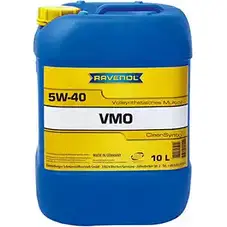 Моторное масло синтетическое легкотекучее VMO SAE 5W-40, 10 л RAVENOL 4I JJAOS 4014835723849 111113301001999 9991414 изображение 0