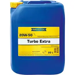 Моторное масло, минеральное TURBO EXTRA SAE 20W-50, 20 л RAVENOL GF2L Y6F 111312502001999 9992594 4014835724921 изображение 0