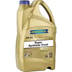 Моторное масло синтетическое высоколегированное Super Synthetic Truck SAE 5W-30, 5 л RAVENOL 112110100501999 4014835767959 9993618 I 3ZCG9L