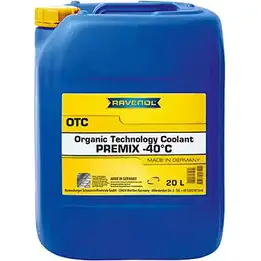 Охлаждающая жидкость OTC Organic Technology Coolant Premix -40 176,C, 20 л RAVENOL 10014146 3H3IM PPBLD 1 1410112-020-01-999 изображение 0