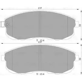 Тормозные колодки, дисковые, комплект Bosch 0 986 AB3 063 21181650 7783 -D815 BP3063